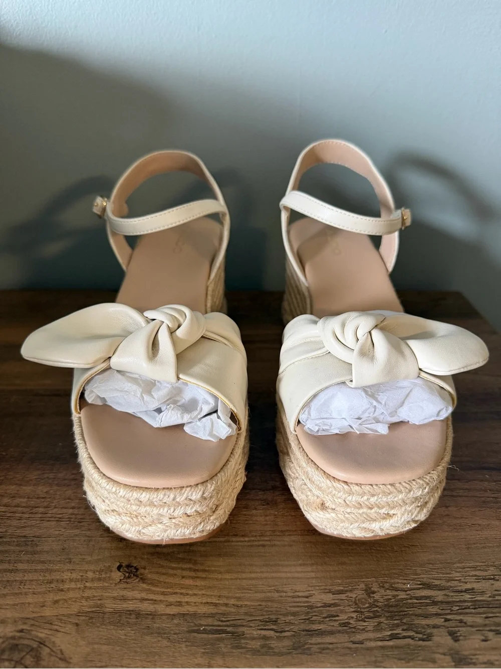 Aldo Women’s Macrama Espadrille Platform Wedge Sandals. Size 8. NWT/In Box.